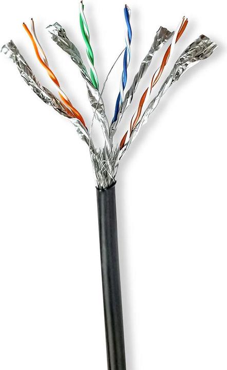 Nedis Cavo di rete CAT7 per esterni, S/FTP, rame 100 m (S/FTP, CAT7, 100 m)