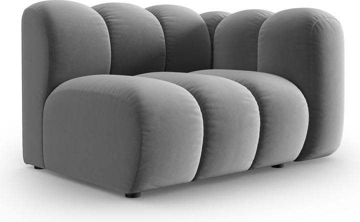 Image du produit Micadoni Chauffeuse Droit Velours, "Lupine", 1 Place, 115x95x70Fabriqué en Europe (2 places, 3 places, 4 places)