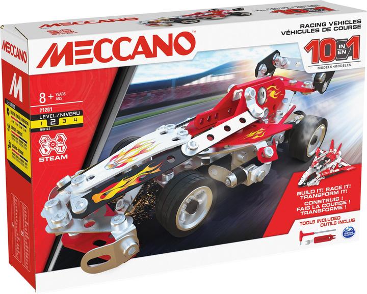 Actual product image Meccano 10in1 Racing Vehicles