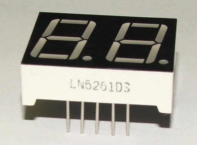 Immagine prodotto OEM Display a 7 segmenti Red Com. Anodo 2 caratteri 14mm (Kit elettronica)