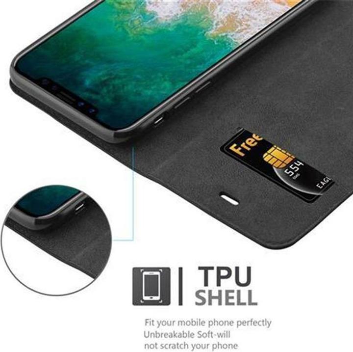 Actual product image Cadorabo Book Invisible Magnet Cover (Apple iPhone XS, Apple iPhone X)