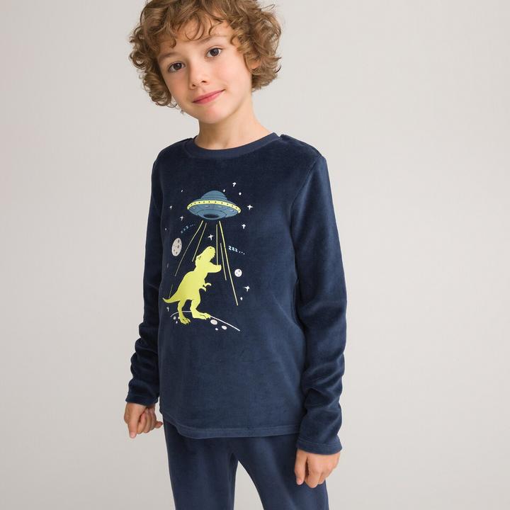 Immagine prodotto La Redoute Collections Pigiama di velluto con motivo nottilucente (110)