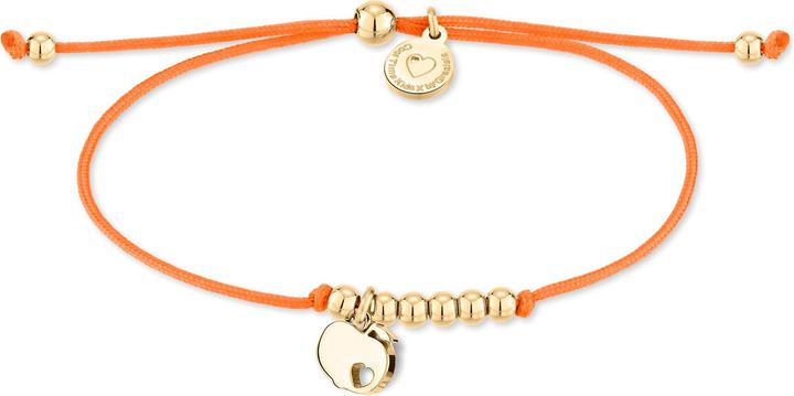 Immagine prodotto Cool Time Kids Bracciale in tessuto con ciondolo (20 cm, Acciaio inox IP oro)