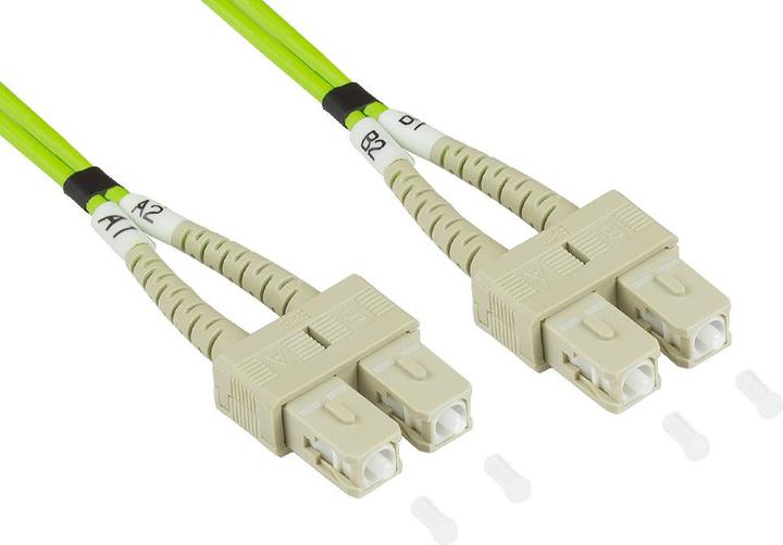 Produktbild Good Connections Alcasa LW-820SC5 Glasfaserkabel 20 m LSZH OM5 SC Grün (S/UTP, CAT7, 20 m)
