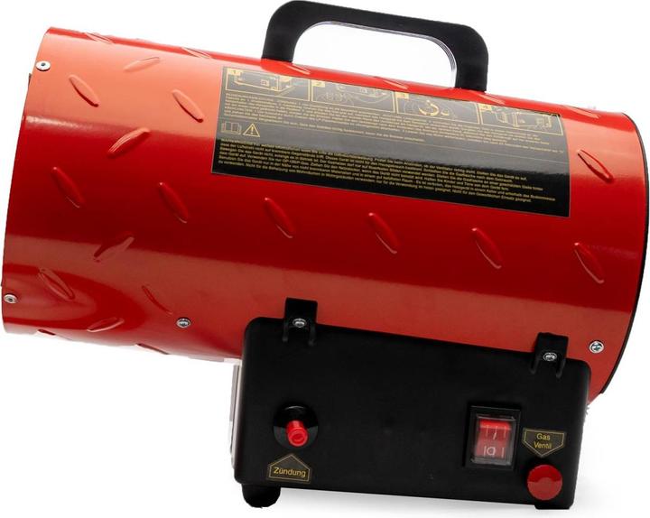 Produktbild Grafner 10kW Gasheizgebläse Gasheizer für Gasflasche Gasdruckregler Bauheizer 700mbar Gasheizgerät (15000 W)