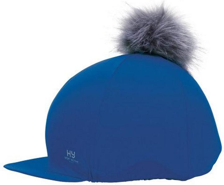 Produktbild Hy Equestrian Bommel Reithelmüberzug Kunstfell Austauschbar (One Size)
