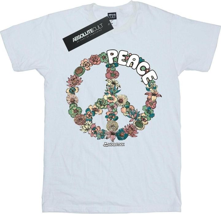 Woodstock Floral Peace TShirt Mädchen