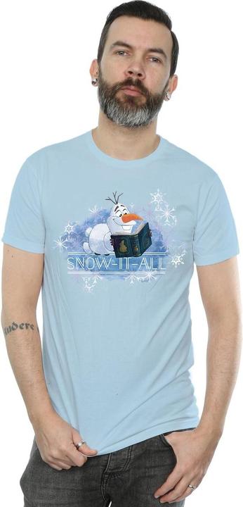 Actual product image Disney Mens Frozen 2 Olaf Snow It All T-Shirt (L)