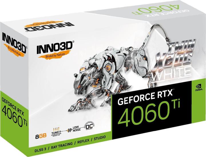 Image du produit Inno3D RTX4060 TI Twin X2 OC WHITE 8Go GDDR6 HDMI 3x (8 Go)