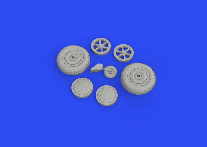Produktbild Eduard SBD-5 wheels for ACCURATE MINIATURES/REVELL