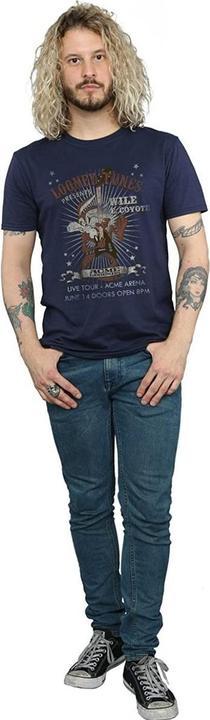 Immagine prodotto Looney Tunes Maglietta in cotone con chitarra Wile E Coyote da uomo (XL)