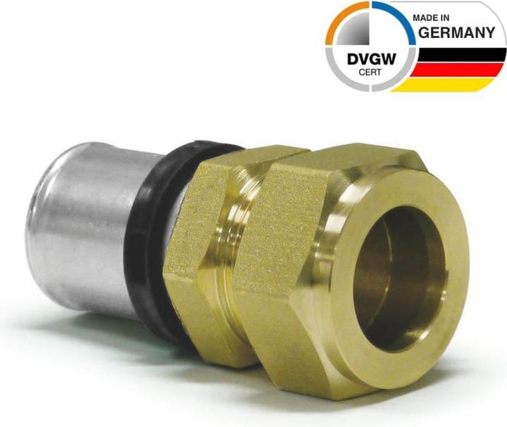 Produktbild Sanpro THPRESS Pressfitting Übergang Kupferrohr - Klemmverschraubung 26x3 - 28mm (Rohrverschraubung)