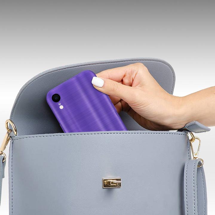 Immagine prodotto Cadorabo Custodia per Apple iPhone XR in TPU spazzolato con protezione per fotocamera stile LM160 (Apple iPhone XR)