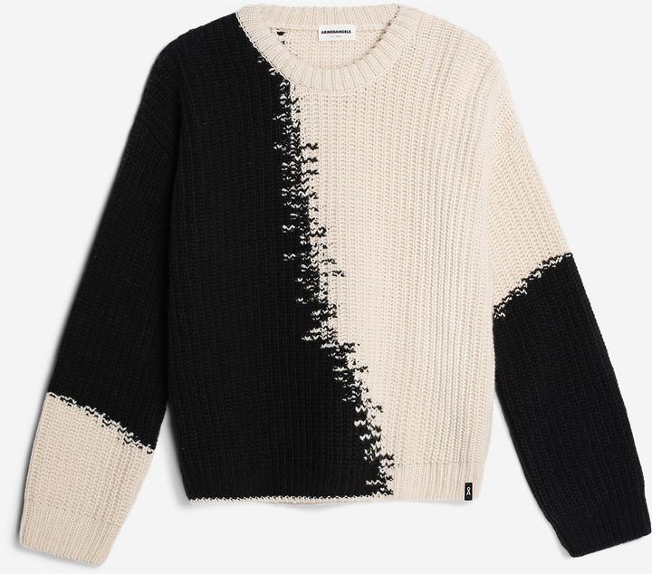 Image du produit Armedangels Long Sleeve Miyaar Pullover Round Neck Black/Oat (L)
