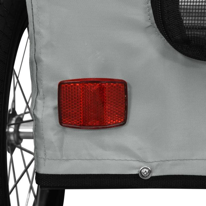 Produktbild VidaXL Fahrradanhänger Hunde Oxford-Gewebe und Eisen