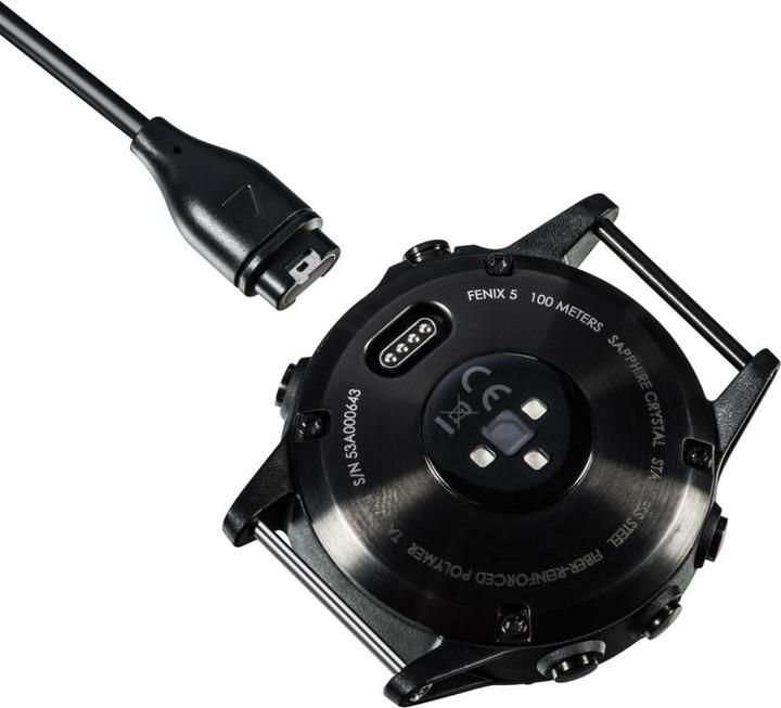 Image du produit Deltalabs Garmin Fenix/Forerunner Clip de charge USB - Câble de charge pour smartwatches (Noir, 1m)