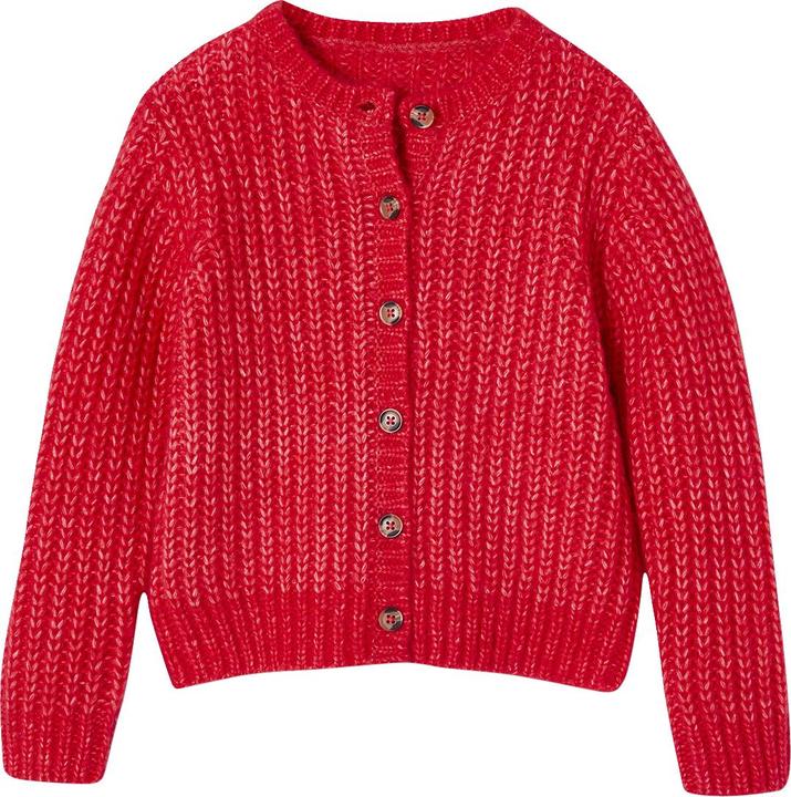 Vertbaudet Flauschige Mädchen Strickjacke Oeko-Tex