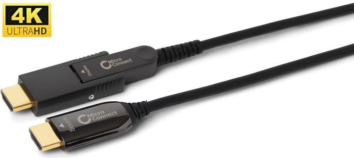 Produktbild MicroConnect HDM191915V2.0DOP HDMI-Kabel 15 m HDMI Typ A (Standard) HDMI Typ D (Mikrofon) Schwarz (15 m, HDMI)
