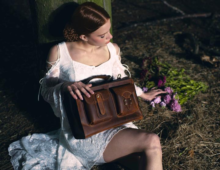 Actual product image Only-Bags.Store Leather Handbag, Shoulder Bag, Top Handle Bag, Christmas Gift