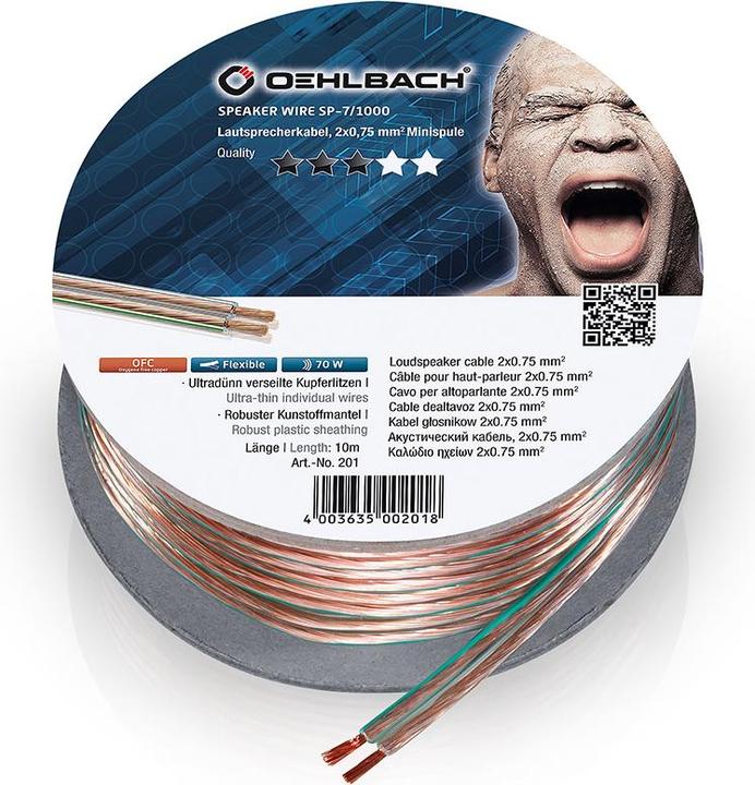Actual product image Oehlbach SP7 (10 m, 0.75 mm²)