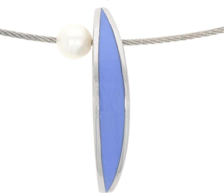 Actual product image Xen Atelier necklace purple with freshwater cultured pearl 42 cm (Stainless steel, 42 cm)