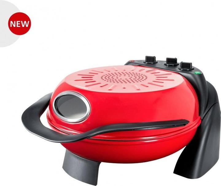 Produktbild Steba PB 1 Pizzamacher/Ofen 1 Pizza/Pizzen Schwarz Rot 1000 W