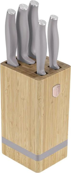 Produktbild BerlingerHaus Haus 6-teiliges Messerset mit Messerblock, Taupe Collection