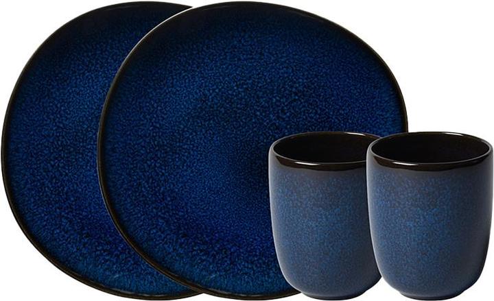 Image du produit Like. by Villeroy & Boch Set petit déjeuner, 4 pièces, pour 2 personnes Lave bleu (4 pièce(s))