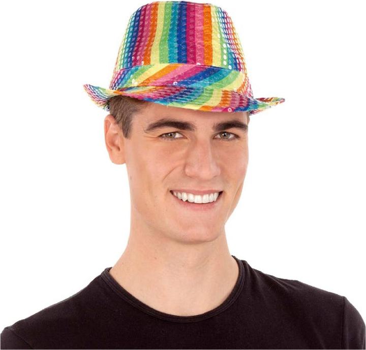 Produktbild My Other Me Regenbogen-Paillettenhut T/58