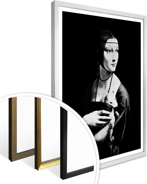Produktbild Trenddeko Da Vinci - Die Dame mit dem Hermelin (50 x 60 cm)