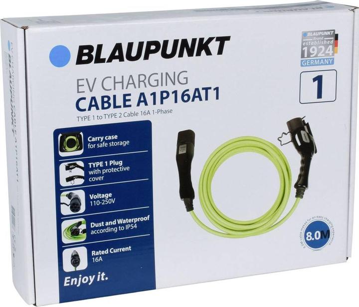 Image du produit Blaupunkt Câble de recharge (Type 2, 3.70 kW, 16 A, 8 m)