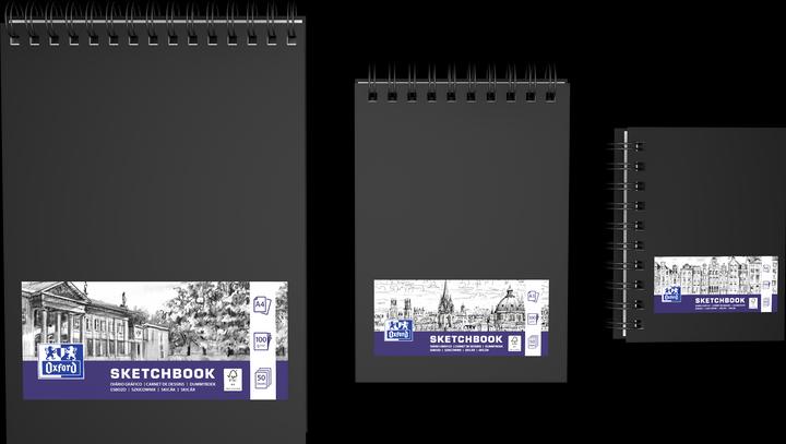 Image du produit Oxford Carnet de croquis (A4, Blanc, Couverture souple)