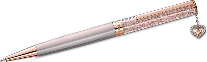 Image du produit Swarovski Crystalline Love Heart Stylo à bille (Or rose, Anthracite/Gris)