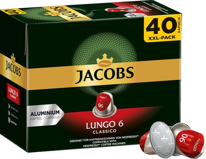 Immagine prodotto Jacobs Capsule di caffè Lungo 6 Classico 5 x 40 capsule (1 x Porta.)