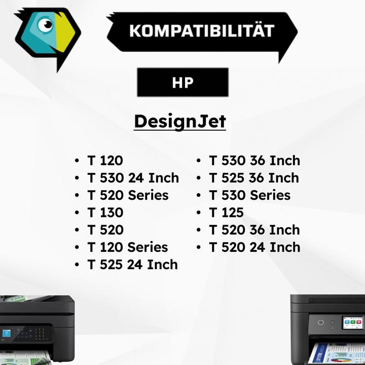 Produktbild Inkadoo Druckerpatronen kompatibel zu HP CZ130A / 711 Tintenpatrone, cyan Cyan (C)