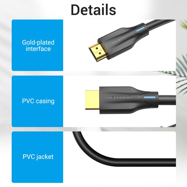 Immagine prodotto Vention Cavo HDMI 2.1 nero - 3 m (3 m, HDMI)