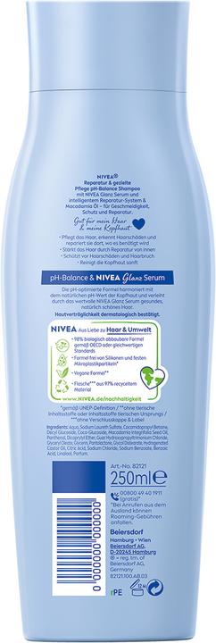 Actual product image NIVEA Repair & Targeted Care Shampoo pH Optimal (250 ml)
