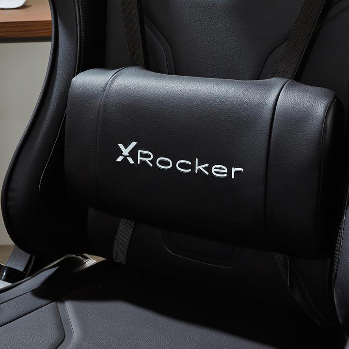 Produktbild X Rocker Chaise de jeu eSport Agility Sport avec ajustement ergonomique Noire Carbone