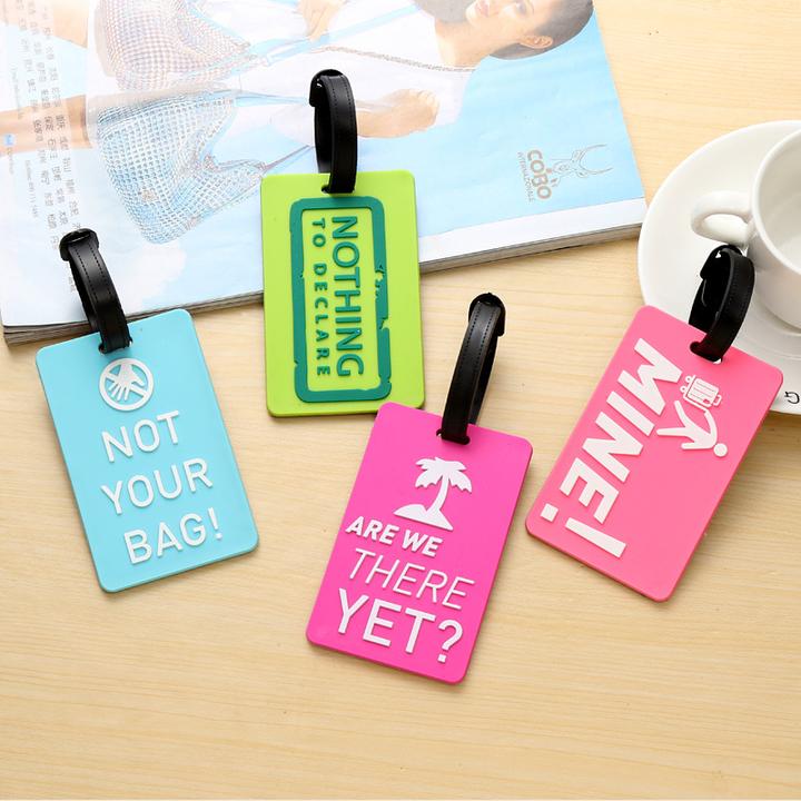 Image du produit Noya Kofferanhänger Gepäck-Etiketten Luggage Tag mit Adressschild - NOT YOUR BAG (4er Set) (Cadenas + étiquette pour bagage)