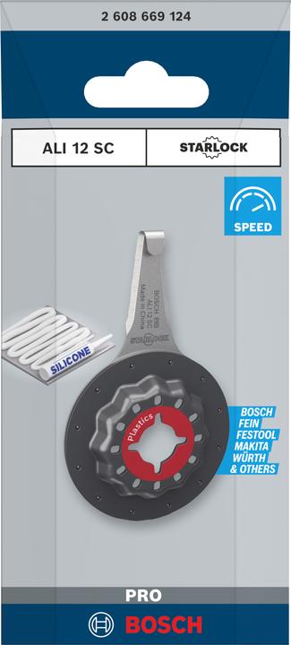Immagine prodotto Bosch Professional Zubehör Lama PRO ALI 12 SC per utensili multifunzione, 4 x 12 mm