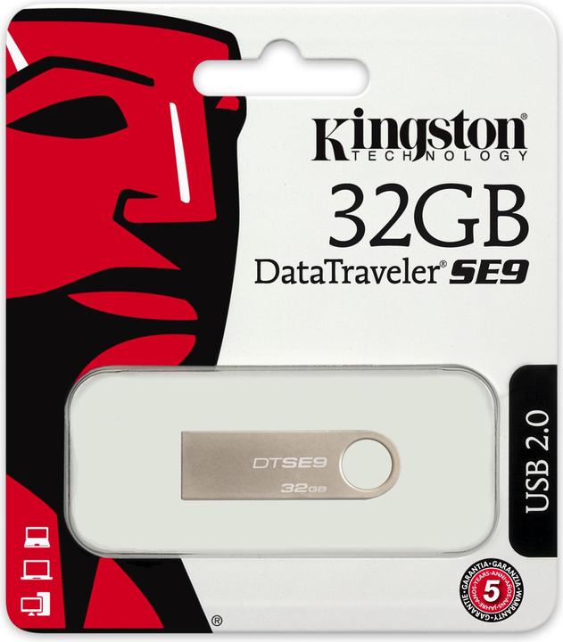 Actual product image Kingston DataTraveler SE9 (32 GB, USB-A, USB 2.0)
