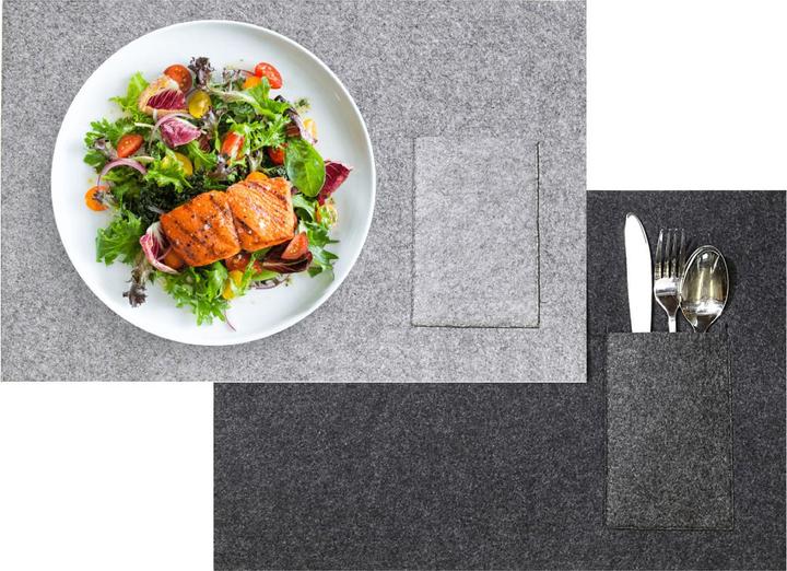 Produktbild Casativo Tischset aus Filz mit Tasche, je 45 x 30 cm (45 x 30 cm)
