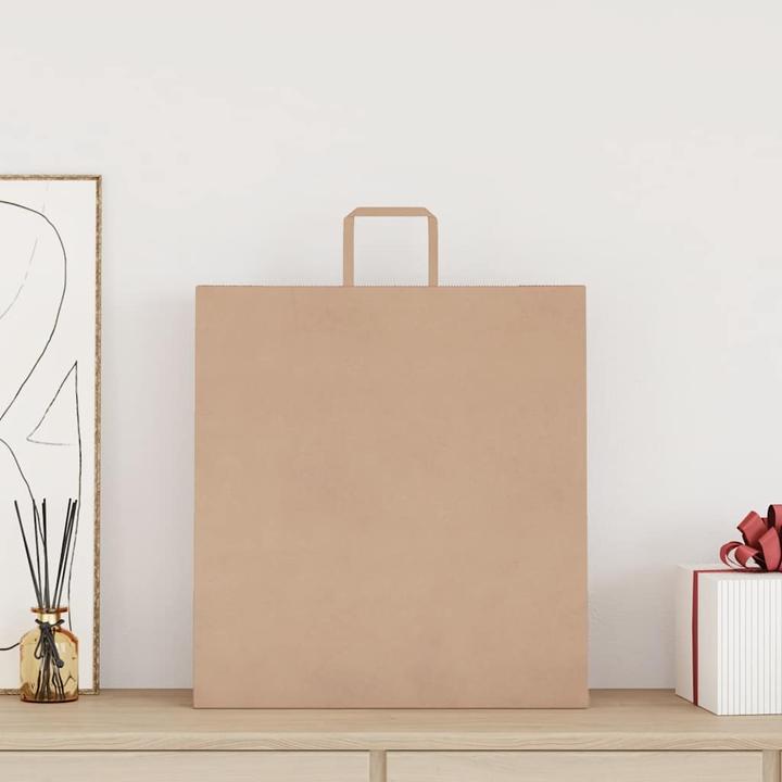 Image du produit VidaXL Sacs en papier kraft 250 pcs. avec anse Marron 45x17x48 cm Sac en papier (Pochette cadeau, 250 x)