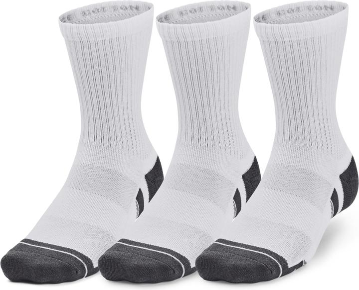 Christina Aguilera Under Armour Performance Cotton Mid-Crew Socks White (3x) (36, 42)