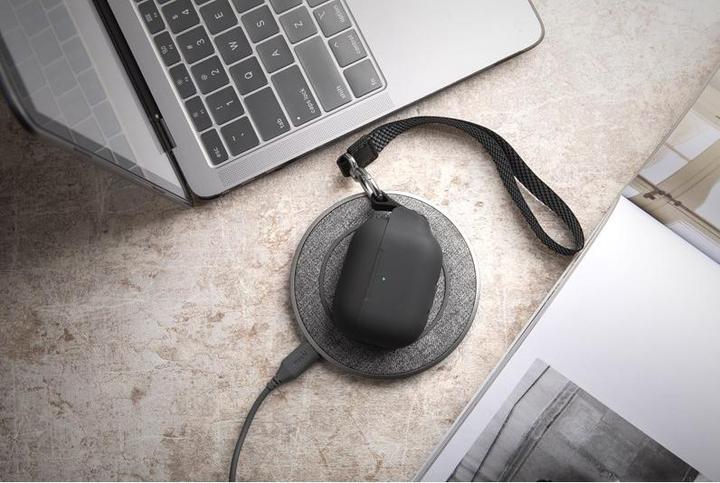 Produktbild Moshi Pebbo for AirPods Pro, AirPods Case Protection - Shadow Black (Kopfhörer Tasche)