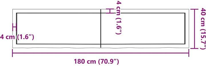 Immagine prodotto VidaXL Saba (180 x 6 x 40 cm)