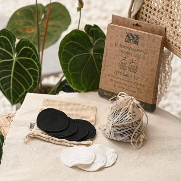 Immagine prodotto Jungle Culture Tamponi struccanti riutilizzabili con 18 tamponi (Set trucco)