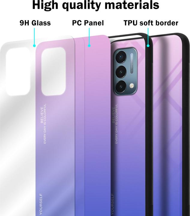 Image du produit Cadorabo TPU 2 couleurs Housse en verre (OnePlus Nord N200 5G)