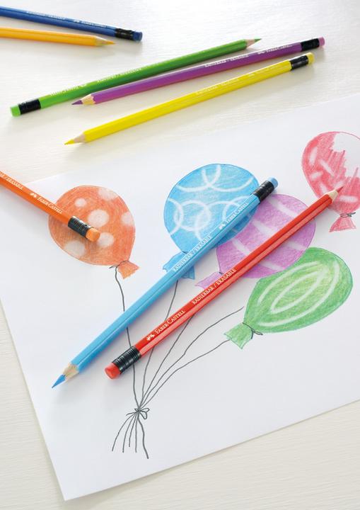 Produktbild Faber-Castell Radierbare Farbstifte (Mehrfarbig, 12 x)