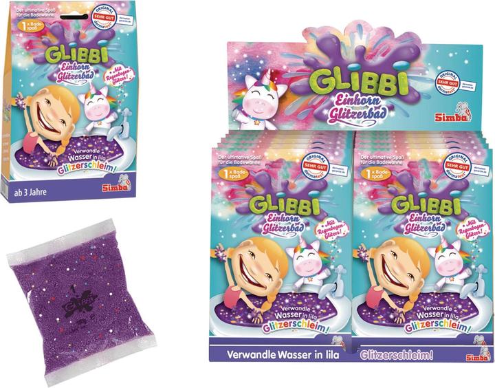 Actual product image Simba Glibbi Unicorn Glitter Bath
